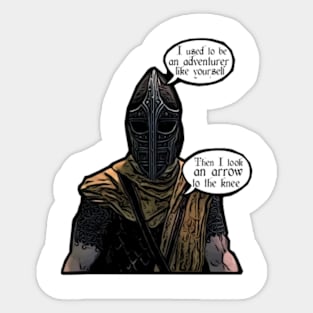 Skyrim - I used to be an adventurer Sticker